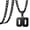Black 00, variant on Men's Women's Stainless Steel Basketball Soccer Baseball Team Athlete Number Pendant Chunky Chain Black Sport Necklace Number 55