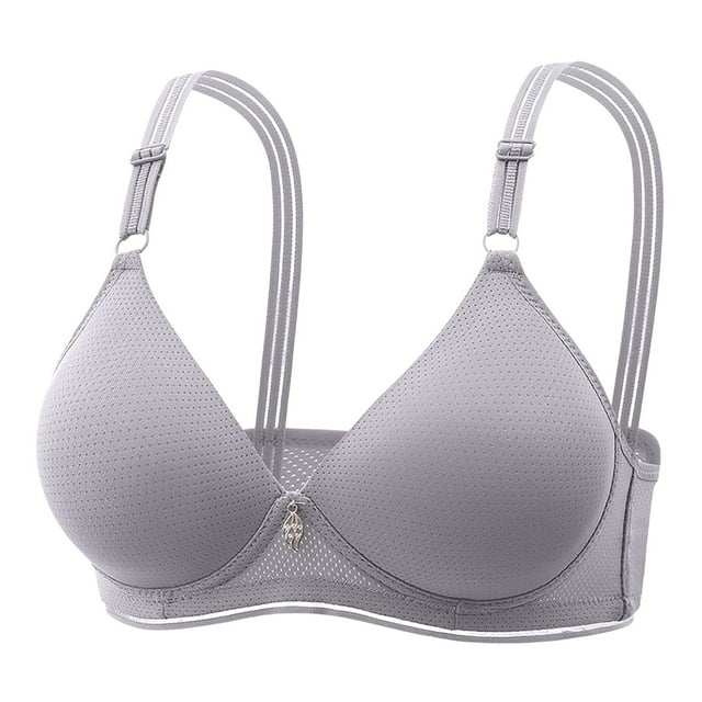 AWZXDE Womens Bras Lace Back Closure Shaping Cup Adjustable Strap Plus Size Wirefree Comfort Underwear BU1