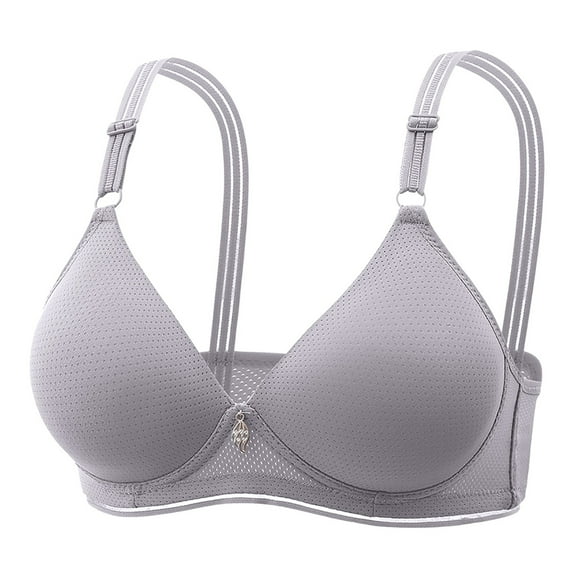 KONDYS Women Lace Back Button Shaping Cup Adjustable Shoulder Strap Large Size Underwire Bra Cozy Elastic Women's Bra