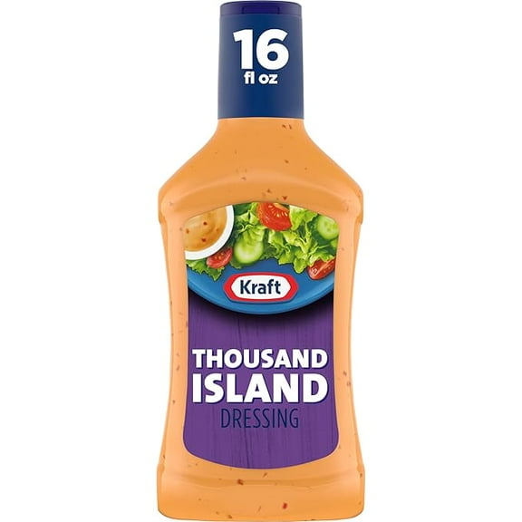 (1 pack) Kraft Thousand Island Dressing, 16 fl oz Bottle