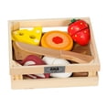thumbnail image 2 of Juegos de comida de madera para niños Accesorios de cocina Corte de juguetes Juego de imaginación para niños pequeños Rellenos de huevos de, 2 of 8