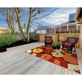 thumbnail image 2 of Nourison Home & Garden 93x130" Rectangle Fabric Area Rug in Black/Red, 2 of 4