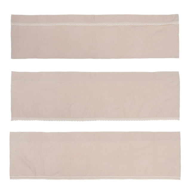 unbranded 1Ud Corta Beige De Y Lino Para Cocina Puerta Con Privacidad