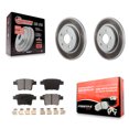thumbnail image 1 of Transit Auto Rear Coated Disc Brake Rotors and Semi-Metallic Pads Kit for Car Jaguar X-Type KGF-101659, 1 of 11