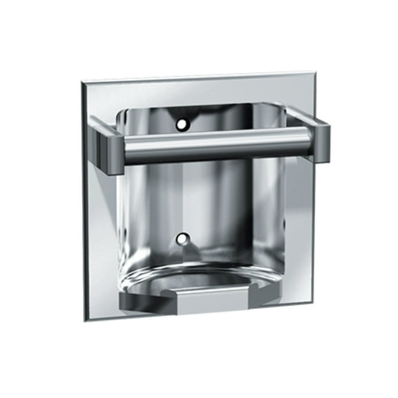 ASI-10-7410-S - Soap Dish - Satin Stainless Steel - Recessed
