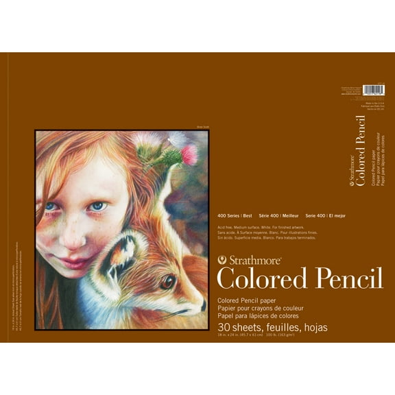 Strathmore 400 Series Colored Pencil Pad, 30 Sheets