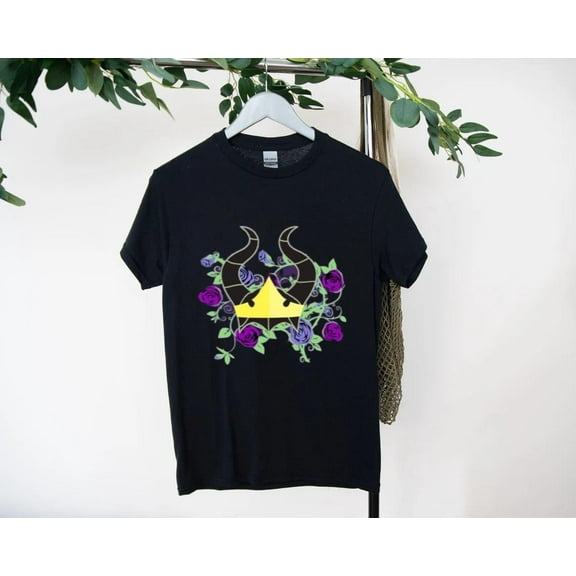 Maleficent and Aurora T-Shirt with Enchanted Scene, for men & women, up to size 5XL.