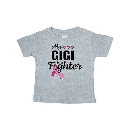 

Inktastic Breast Cancer Awareness My Gigi is a Fighter Gift Baby Boy or Baby Girl T-Shirt