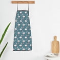 thumbnail image 5 of Naloa 1Pack Adjustable Bib Apron Waterdrop Resistant Cooking Kitchen Aprons for Women Men Chef, Elegant Flamingo Print, 5 of 5