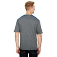 thumbnail image 2 of A4 Tourney Heather Short Sleeve Color Block For Men in Heather/Royal | N3100, 2 of 2