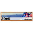 thumbnail image 2 of 39x5 Frame Honey Pecan Brown Picture Frame - Modern Photo Frame Includes UV Acrylic Shatter Guard, 2 of 8