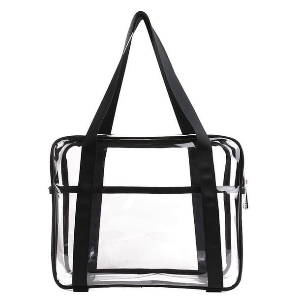 Bolsas de viaje transparentes para artículos de tocador, bolsa de aseo transparente, bolsa de cosméticos de viaje grande, bolsa de equipaje con cremallera de PVC transparente impermeable con