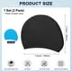 thumbnail image 3 of Uxcell Gorro de Natación de Silicona en Forma de Lágrima de 2 Piezas para Mujeres y Hombres, Gorro de Natación Impermeable No Deslizante Duradero [Negro y Azul Lago], 3 of 6
