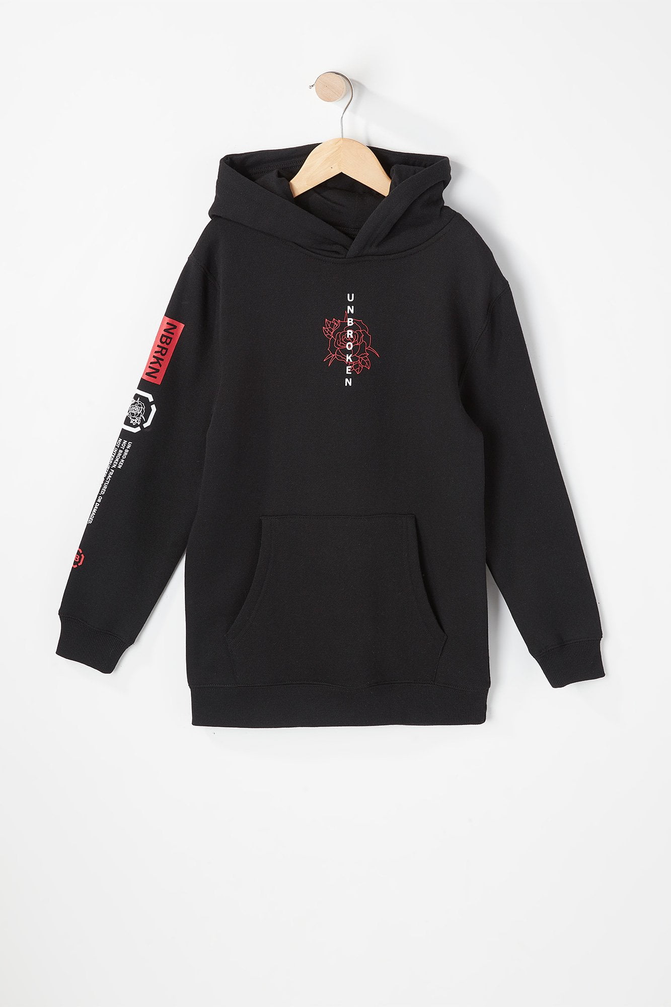 Urban Kids Youth Boys Unbroken Graphic Popover Hoodie Walmart Canada