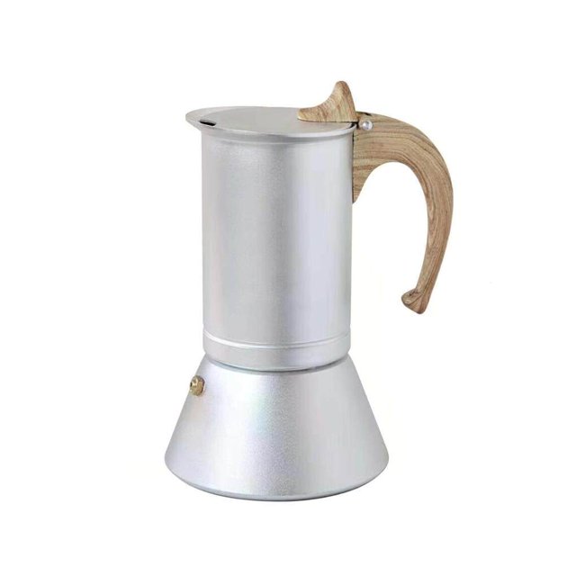 Matsuzay Cafetera italiana de aluminio de 6 tazas, 300ml, cafetera Moka, tetera Espresso, percoladores, estufa Juegos de servir café y té Plata 300ml Matsuzay HA025107-02