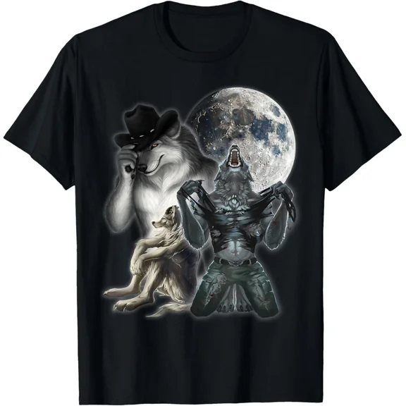 Cringe Alpha Wolf Meme Werewolf Internet Joke Unisex T-Shirt up to size 5XL