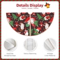thumbnail image 3 of Rateoe Merry Christmas1 Pattern Christmas Tree Skirt with Ties, Christmas Tree Decorations, Farmhouse Christmas Decor Xmas Holiday Decorations-30", 3 of 6