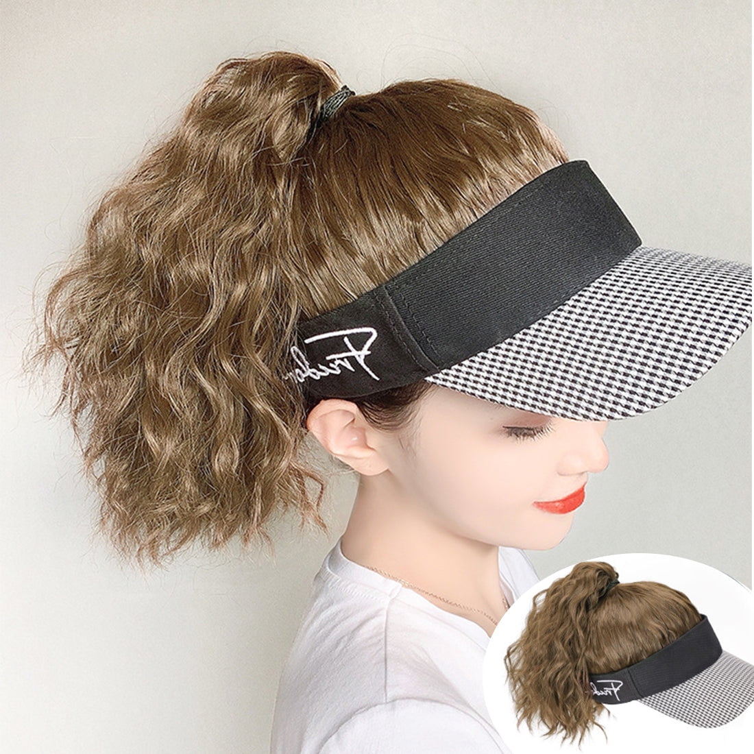 Hair Ponytail Wig Baseball Cap 