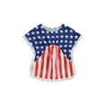 thumbnail image 1 of Coduop Independence Day Kids Girls Swimsuit Cover-Up,Toddler Beach Dress Rash Guards for Swimwear, 1 of 8