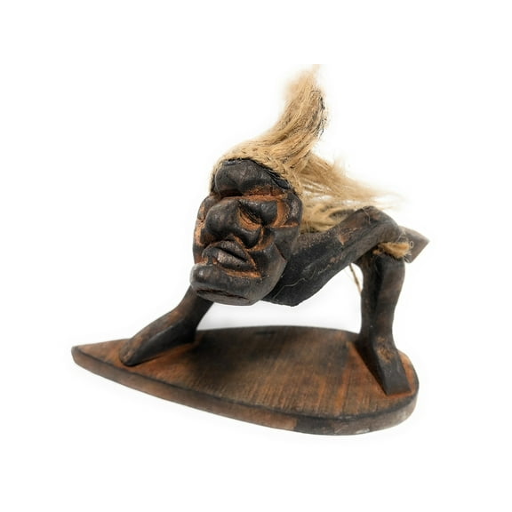 Off The Lip Surfer Crazy Primitive Tiki Dude 6" - Tribal Art | #lge24010
