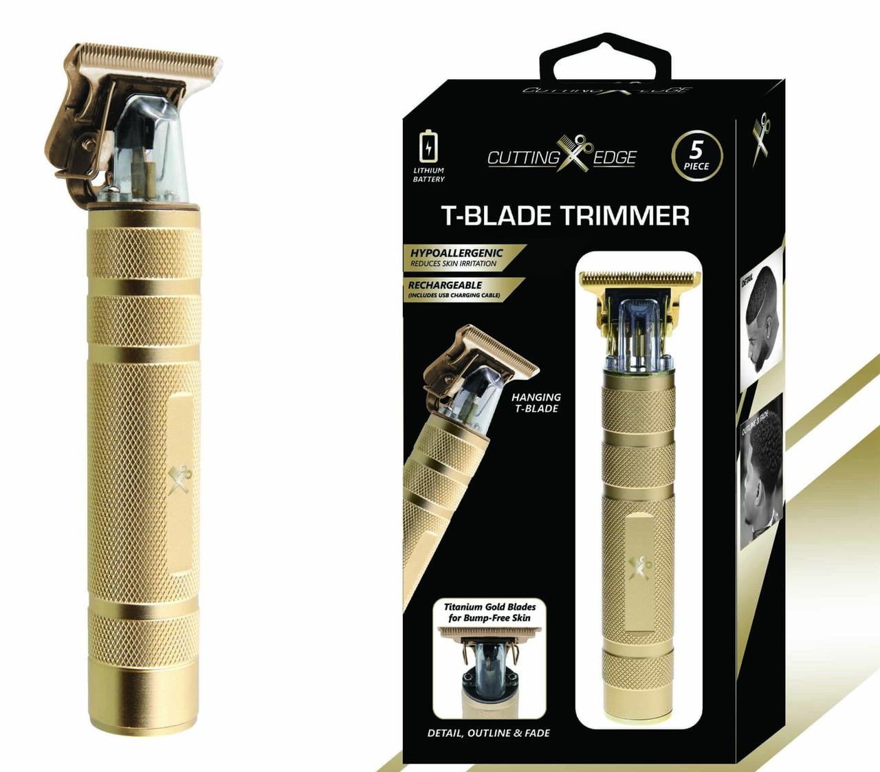 Cutting Edge Rechargeable Zero Gap T-Blade Beard Trimmer