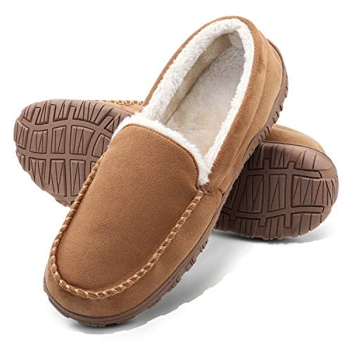 mens vegan moccasin slippers