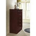 thumbnail image 3 of Hodedah 7-Drawer Chest with Locks on 2-Top Drawers in Mahogany, 3 of 5