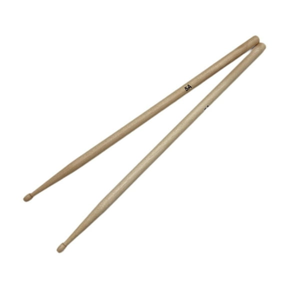 Kuntesetty 1 Pair Drum Sticks Classic Lightweight for Electronic Drum Acoustic Training 5A Wood Color