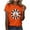 Orange, variant on Cute Summer Vacation Tops For Women Womens 3/4 Sleeve Tops Petite Blouses For Women Business Casual Long Sleeve Women 100% Cotton T Shirts Graphic Tees