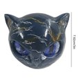 thumbnail image 4 of Halloween Cat Sculpture Resin Tabletop Statue For Home Decor () Black Blue, 4 of 9