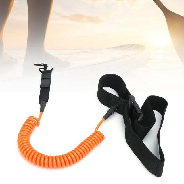 Surfboard Leash, Surf Leash Surf Safety Waist Rope TPU Heliciform Comfortable High Elastic for Shortboard, Longboard
