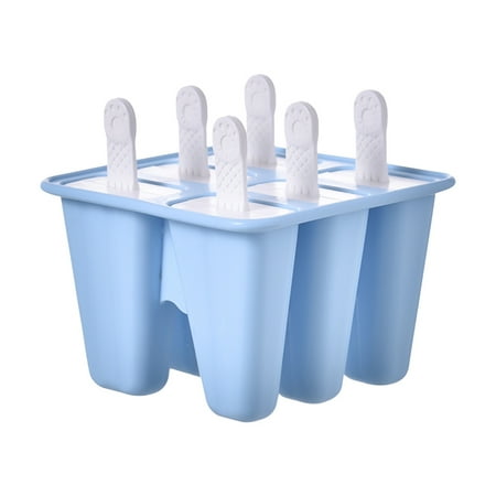 

Htovila 6-Piece Silicone Ice Pop Molds Reusable Ice-lolly Molds BPA Free Easy-release with Sticks for Kids Adults Homemade Ice Pop Maker