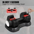 Adjustable Dumbbells 5in1 Adjustable Dumbbell 25 lbs with Fast