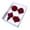 Wine Red, variant on 4Pcs Velvet Christmas Ball Ornaments Plastic Flocked Decor with Metal Hangers Holiday Home Decorations for Tree Mantel