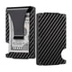 thumbnail image 2 of Carbon Fiber Minimalist Wallet for Men - Blocking Credit Card Holder Metal Wallet- Money Clip Slim Front Pocket, 2 of 5