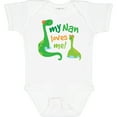 thumbnail image 3 of Inktastic My Nan Loves Me Grandson Dinosaur Boys Baby Bodysuit, 3 of 5