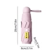 thumbnail image 3 of UPF50+ Mini Travel Sun Umbrella Compact Folding Pocket Size Waterproof and Windproof UV Protection for Sun and Rain Pink, 3 of 6
