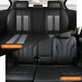 thumbnail image 5 of DIKSOAKR Seat Covers Full Set Fit for Jeep Cherokee 2014-2025 Waterproof Faux Leather Car Seat Cushion Protector Compatible Airbag Black&Gray, 5 of 7