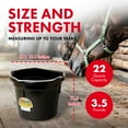 thumbnail image 2 of Little Giant Heavy Duty 22 Quart Flat Back Plastic Bucket with Metal Handle, 2 of 6