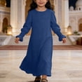 thumbnail image 2 of TBWNWG Elegant Floral Lace Hem Round Neck Pure Color Party Gown Dress For Girls Celebrations And Special Events,Size 11-12 Years, 2 of 4