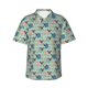 thumbnail image 1 of Balery Colorful Pugs Camisas hawaianas de manga corta para hombre, camisas playeras de corte holgado, camisas de vacaciones con botones,Small, 1 of 7