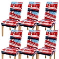 thumbnail image 1 of 4/6pcs Fabric Christmas Tree Santa Claus Elk Dining Chair Slipcovers, Elastic Restaurant Chair Cover For Hotel Dining Room Office Banquet House Home Decor, 1 of 4