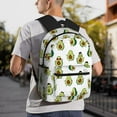 thumbnail image 5 of Yield Avocado Friends Print Backpack for Women Men, Lightweight Casual Travel Daypack, Classic Basic College Backpack, Middle School Bag, 5 of 5