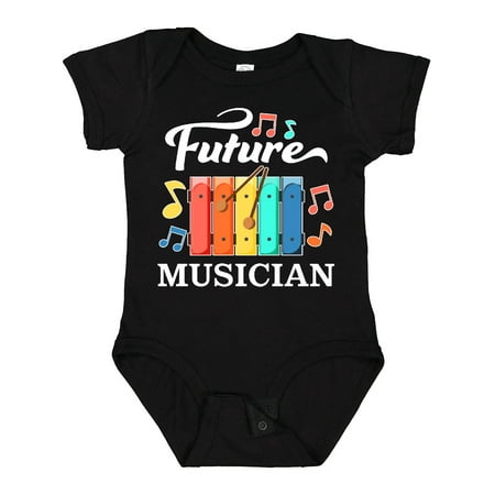 

Inktastic Future Musician- Xylophone Music Gift Baby Boy or Baby Girl Bodysuit