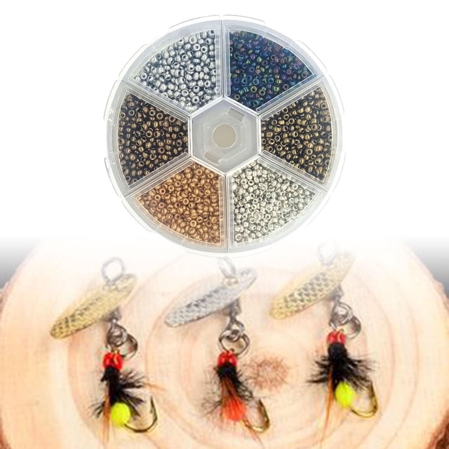 Granos de Acrílico para Atar Moscas Perfecl Granos Ranurados de Tungsteno Multicolor 2mm