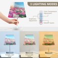 thumbnail image 4 of BZSMCE Table Lamp Creative Blooming Pink Rose Garden Simple Pattern Night Light, 4 of 8