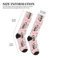 thumbnail image 2 of Compression Socks For Women And Men - Koala Pink Heart White Flower Compression Socks Circulation For Workout, 2 of 2