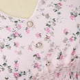 thumbnail image 5 of Siilsaa Wedding Guest Dresses for Women Womens 2024 Summer Short Dress Short Sleeve Ruffle Cute Casual Beach Party Dresses Pink,M, 5 of 5
