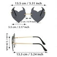 thumbnail image 3 of VLOOCKLW Frameless Fashion Shades UV Protection Fashion Shades for Daily Wear, Parties, Vacations & Gifts, 3 of 5