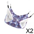 thumbnail image 1 of 2xHamster Hamaca Cama Jaula Colgante Accesorios Para Animales Pequeños Hurón Loro Corazón Púrpura, 1 of 8